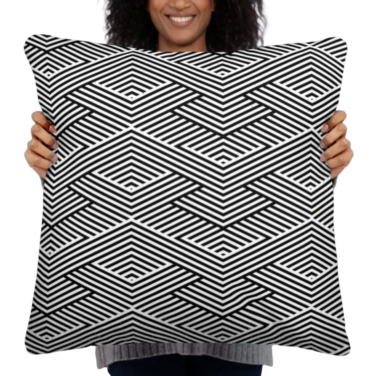 Personalisierbares Sofakissen aus Polyester, 45 cm, mit Textildruck, bequemes Kissen für Sofa oder Bett von BUYATHOME24