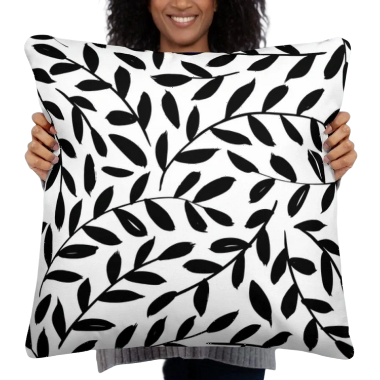 Weiches, waschbares Sofakissen aus Polyester in 45 cm, mit dekorativem Textildruck von BUYATHOME24, bequemes Kissen für Sofa.