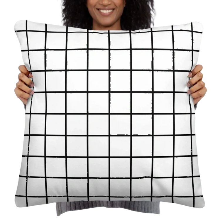 Dekokissen aus Polyester mit Reißverschluss, 45x45 bis 55x55 cm, weich und bequem für Sofa oder Bett, von BUYATHOME24.