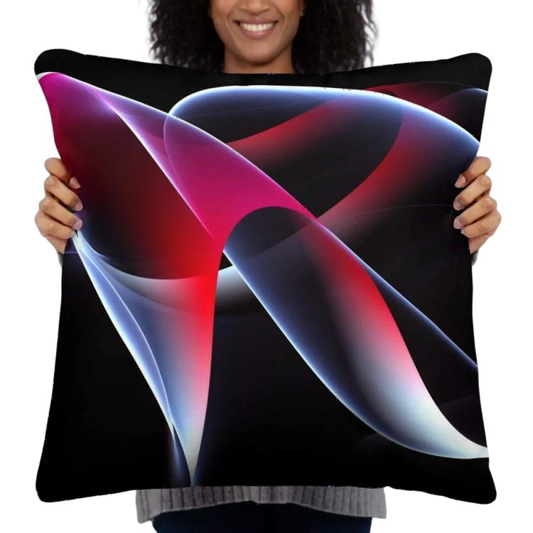 Dekokissen und Polyesterkissen mit Reißverschluss in 3 Größen, weiche Sofakissen von BUYATHOME24, Textildruck, 45 cm breit