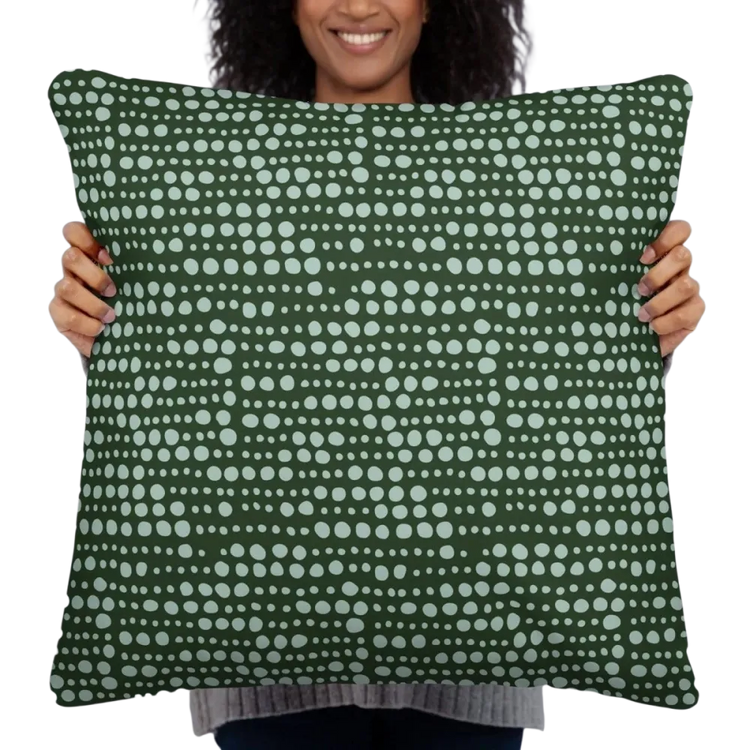 Weiches Sofa- und Bettkissen aus Polyester mit Reißverschluss, 45 cm, von BUYATHOME24, mit Textildruck in verschiedenen Designs.