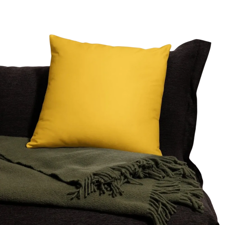 Handgenähtes Sofakissen aus Polyester in 45 cm Größe mit Textildruck, weich und bequem für Sofa oder Bett von BUYATHOME24