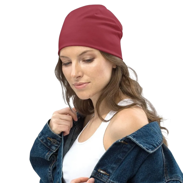 Unisex Sommermütze Beanie aus Polyester und Elasthan in S-L, modische Strickmütze für Damen von BUYATHOME24