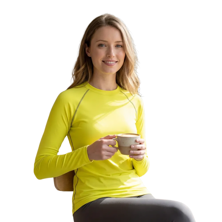 Unisex langarm Sportshirt von BUYATHOME24, atmungsaktiv, UV-Schutz, in XS-3XL, geeignet für Damen und Herren, sportliche Bekleidung