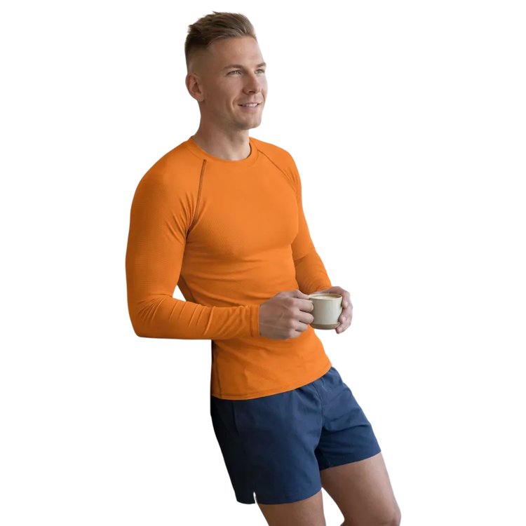 Unisex Langarm-Sportshirt mit Stretchstoff in XS-3XL, geeignet für Radfahren, in sportlichem Design, von BUYATHOME24