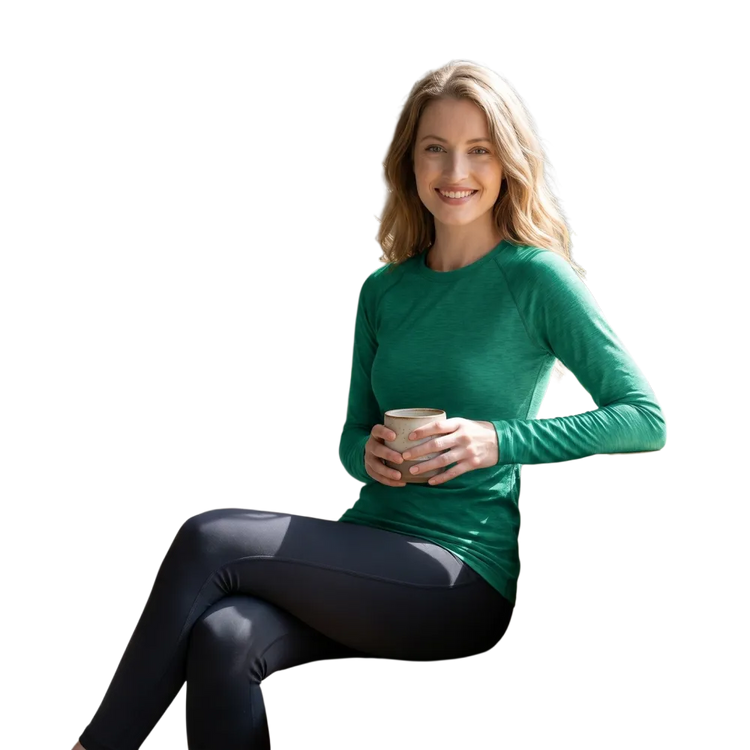Unisex Damen Langarm Sportshirt von BUYATHOME24 mit Feuchtigkeitsregulierung, in XS bis 3XL, atmungsaktives und bequemes T-Shirt