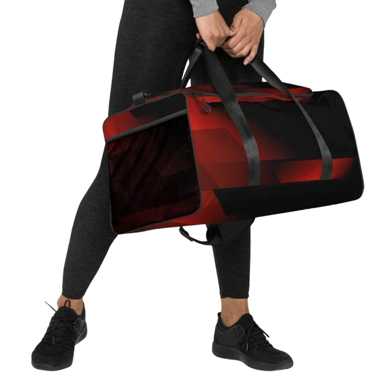 Sporttasche aus Polyester, 55x29x29 cm, mit Textildruck, von BUYATHOME24, ideale Reisetasche für Sport und Reisen