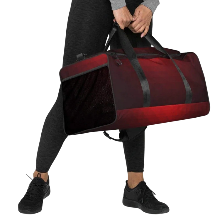 Sporttasche aus Polyester, 55x29x29 cm, BUYATHOME24, mit Textildruck und geräumigem Hauptfach für Sport und Reisen.