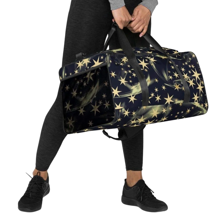 Sporttasche aus Polyester mit Schultergurt, Maße 55x29x29 cm, von BUYATHOME24, vielseitige Sport- und Reisetasche