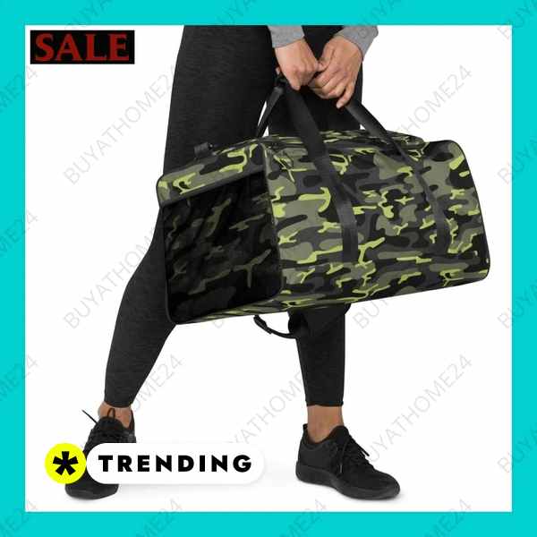 • Reisetasche & Fitnesstasche I Sporttasche 55 × 29 × 29cm Textildruck BUYATHOME24, T-Shirts BUYATHOME24, Hoodies BUYATHOME24, Hosen BUYATHOME24, Jacken BUYATHOME24, Schuhe BUYATHOME24