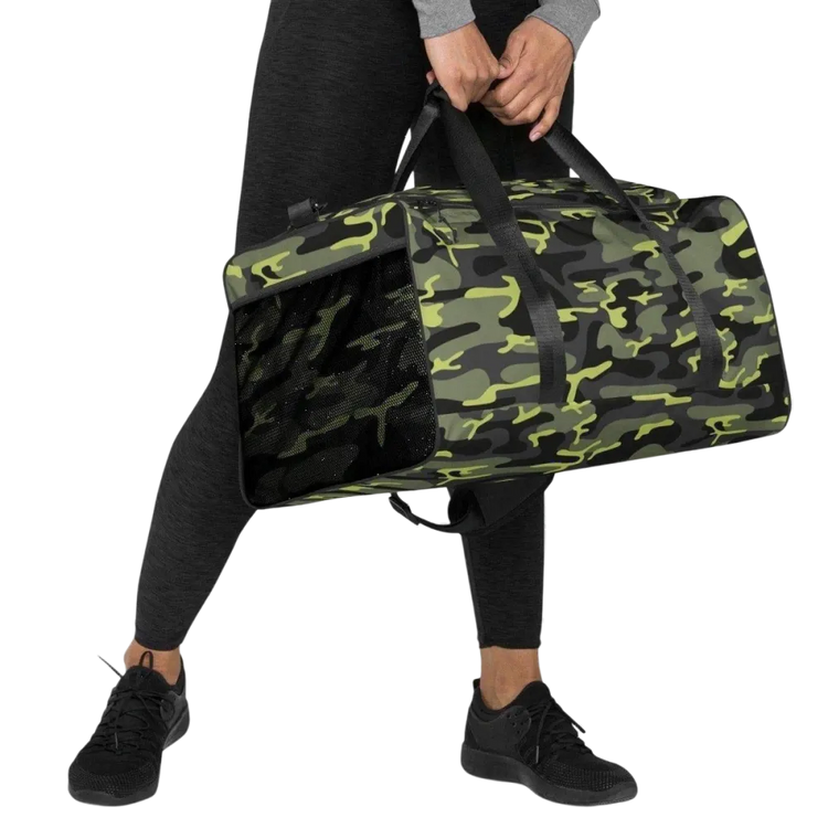 Sporttasche aus Polyester, 55x29x29 cm, mit Textildruck, von BUYATHOME24, praktische Reisetasche für Sport und Reisen