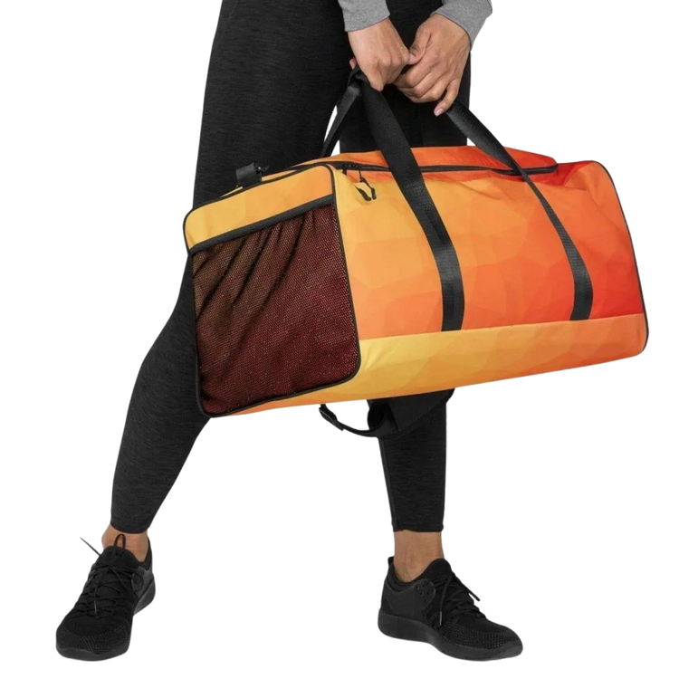 Sporttasche aus Polyester, 55x29x29 cm, mit Textildruck von BUYATHOME24, große Reisetasche für Sport und Reisen