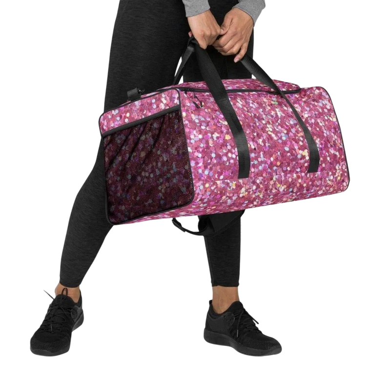 Sporttasche aus Polyester, 55x29x29 cm, mit Textildruck in Schwarz, von BUYATHOME24, für Sport und Reisen.