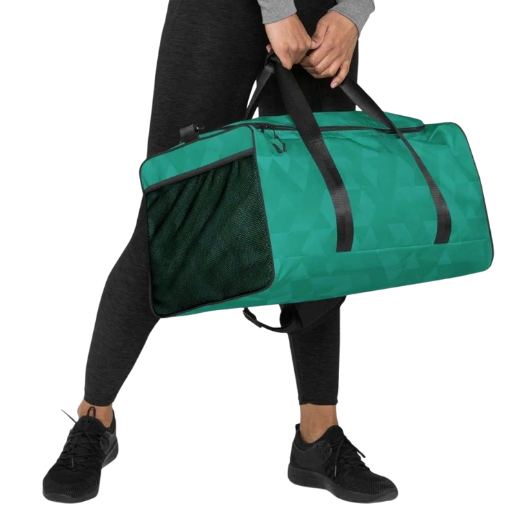 Sporttasche aus Polyester, 55x29x29 cm, von BUYATHOME24, mit Textildruck, ideal für Sport und Reisen, praktische Tragetasche