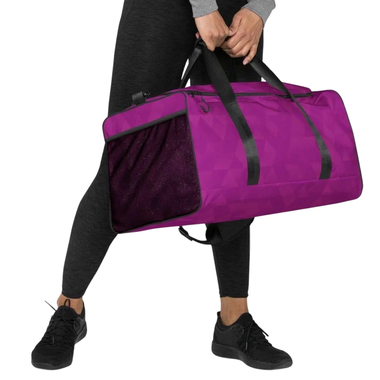 Sporttasche aus Polyester, 55x29x29 cm, mit Textildruck, von BUYATHOME24, praktische Reisetasche für Sport und Reisen