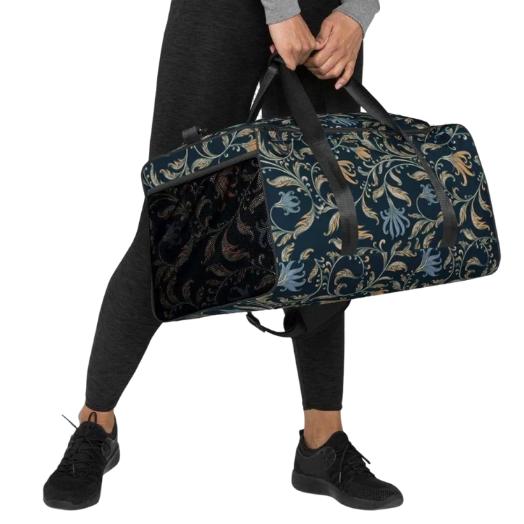 Sporttasche aus Polyester, 55x29x29 cm, mit Textildruck, von BUYATHOME24, sportliche Reisetasche mit robustem Design