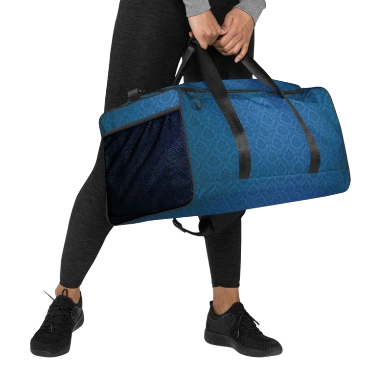 Sporttasche aus Polyester, 55x29x29cm, mit T-Piping, von BUYATHOME24, für Sport und Reisen, textildruck.