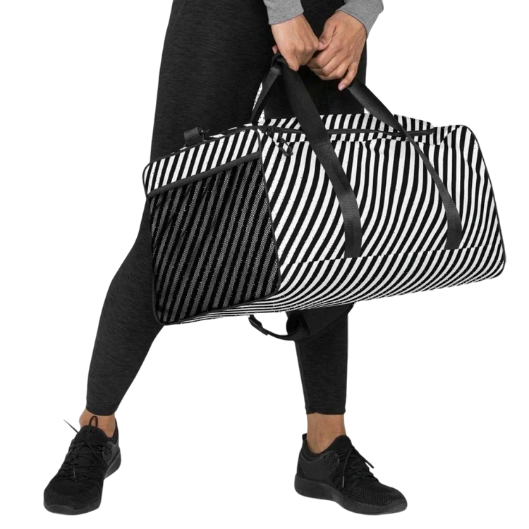 Sporttasche aus Polyester, 55x29x29 cm, mit Textildruck, von BUYATHOME24, große Sport- und Reisetasche mit robustem Design