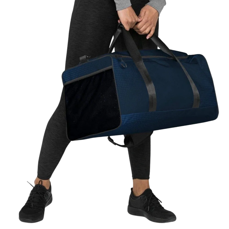 Sporttasche aus Polyester mit Schultergurt, Maße 55x29x29 cm, von BUYATHOME24, strapazierfähige Sporttasche für unterwegs