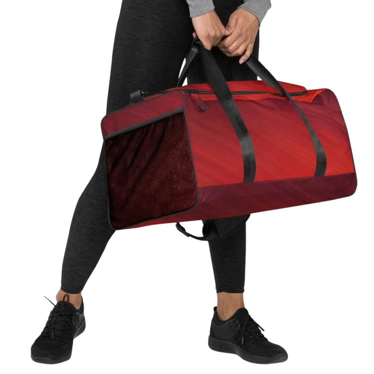Sporttasche aus Polyester, 55x29x29 cm, mit Textildruck, von BUYATHOME24, praktische Reisetasche für Sport und Reisen