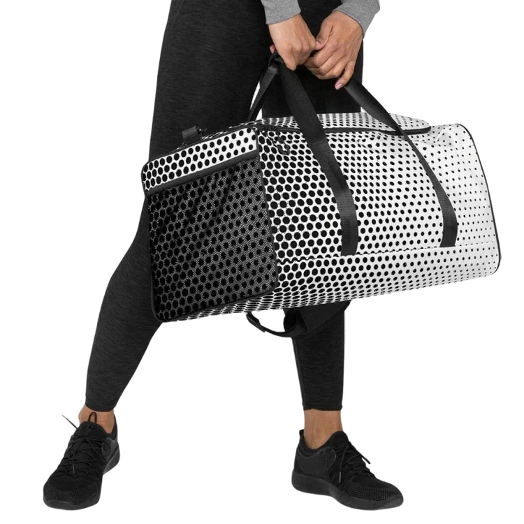 Sporttasche aus Polyester, 55x29x29 cm, mit Textildruck, von BUYATHOME24, für Sport und Reisen, robustes Material