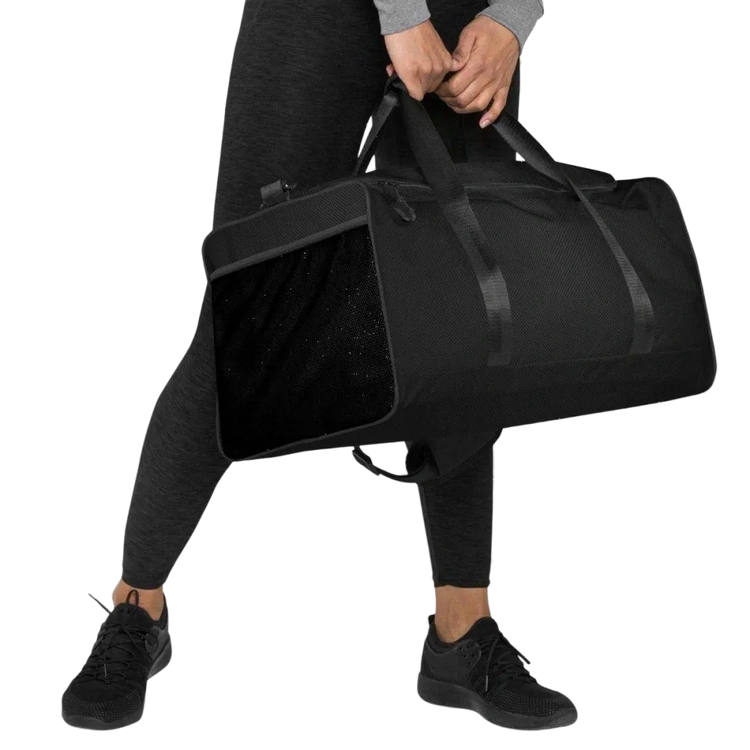 Sporttasche aus Polyester, 55x29x29 cm, mit Schultergurt, in schwarzer Farbe, von BUYATHOME24 für Sport und Reisen
