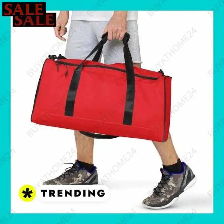 • Reisetasche & Fitnesstasche I Sporttasche 55 × 29 × 29cm Textildruck BUYATHOME24, T-Shirts BUYATHOME24, Hoodies BUYATHOME24, Hosen BUYATHOME24, Jacken BUYATHOME24, Schuhe BUYATHOME24