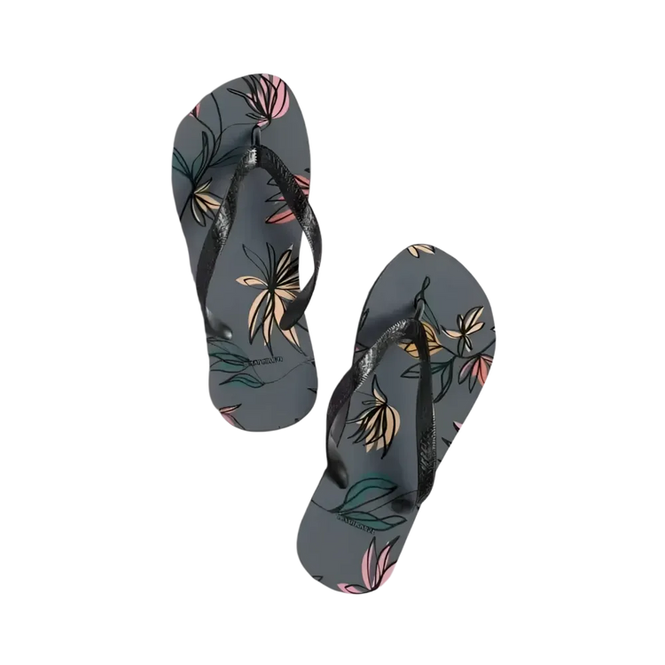 Unisex Strand Flip-Flops von BUYATHOME24, Polyester-Sandalen mit Gummisohle, in Größe 37-45, bequem für den Strand.
