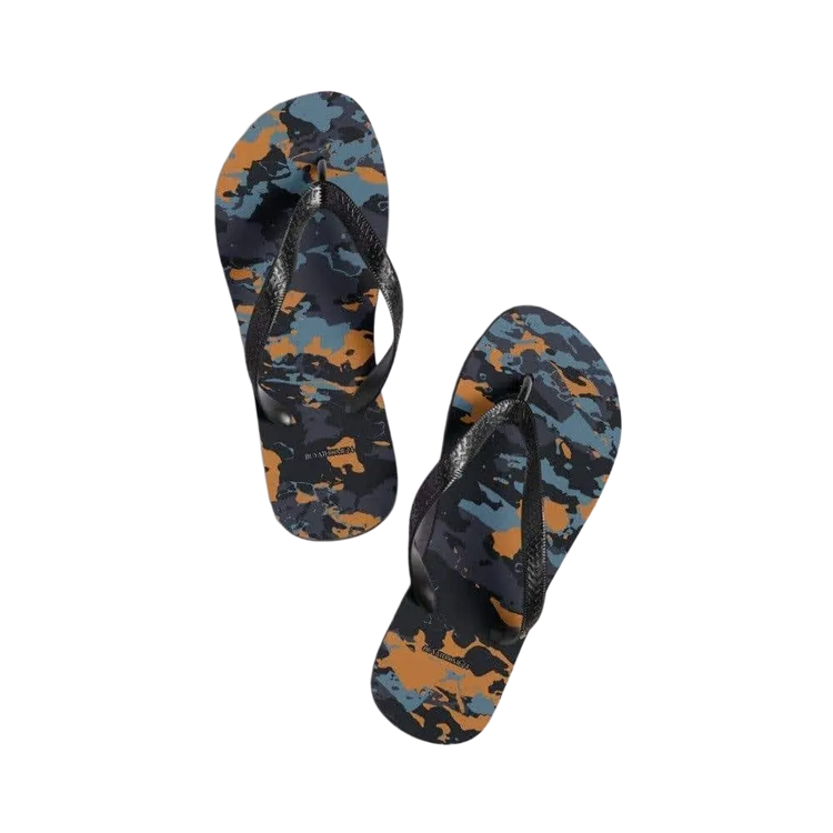 Unisex Strand Flip-Flops von BUYATHOME24 in Schwarz, Gummisohle, Größe 37-45, bequem für den Sommer am Strand.