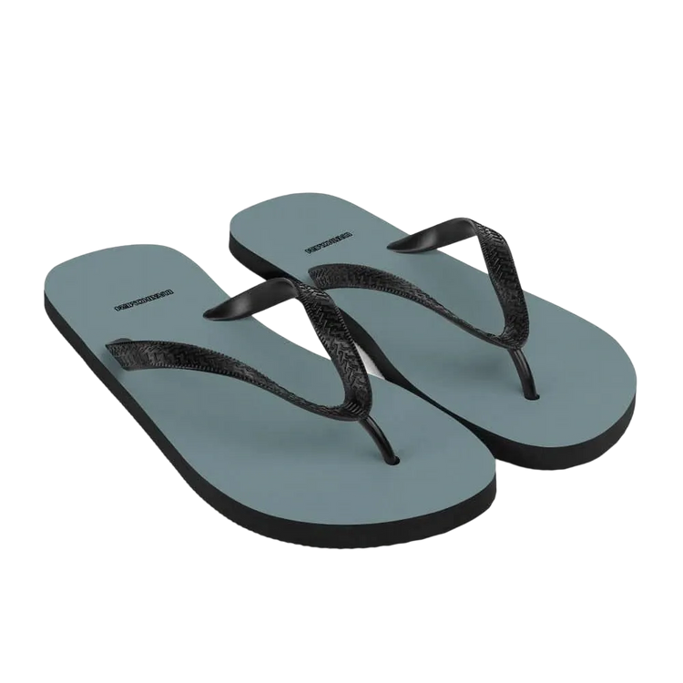 Schwarze Damen- und Herr Flip-Flops mit Gummisohle in Größe 37-45, bequemes Strand- und Sommersandalen von BUYATHOME24