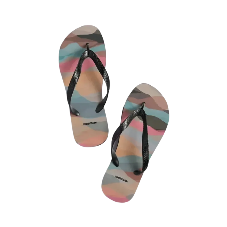 Unisex Strand-Flip-Flops aus Polyester mit Gummisohle in Größe 37-45, bequemes Strand- und Sommerschuh-Design