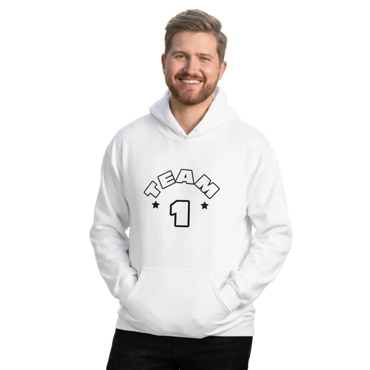 Grafik Unisex Hoodie von BUYATHOME24 in Baumwolle, Kapuzenpullover für Herren und Damen, verfügbar in S bis 5XL
