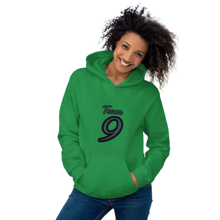 Grauer Damen-Hoodie mit Grafik-Design, Baumwolle, in S bis 5XL, bequemes Kapuzenpullover von BUYATHOME24