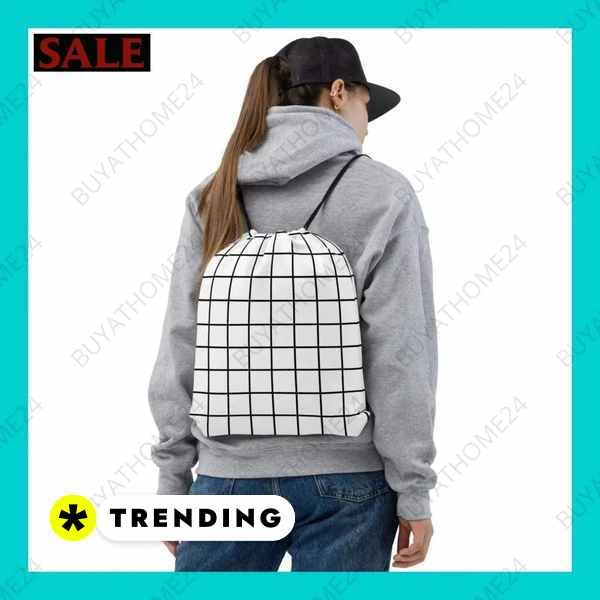 Gymsack aus Polyester, 38x43 cm Turnbeutel von BUYATHOME24, mit Textildruck, leichter Sport- und Turnbeutel