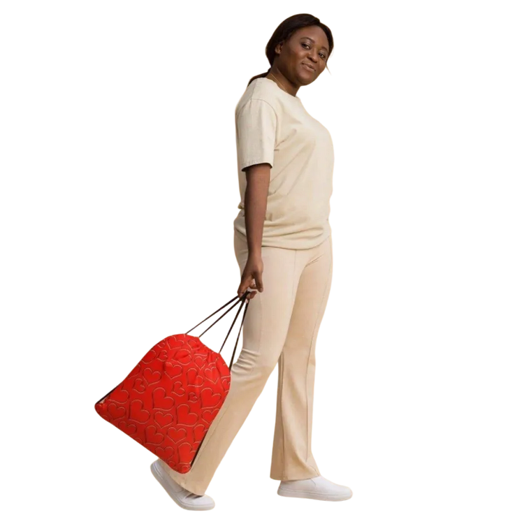 Leichter Polyester-Gymsack und Turnbeutel von BUYATHOME24, 38x43 cm, langlebig, ideal für Sport und Freizeit, 15 kg Traglast.