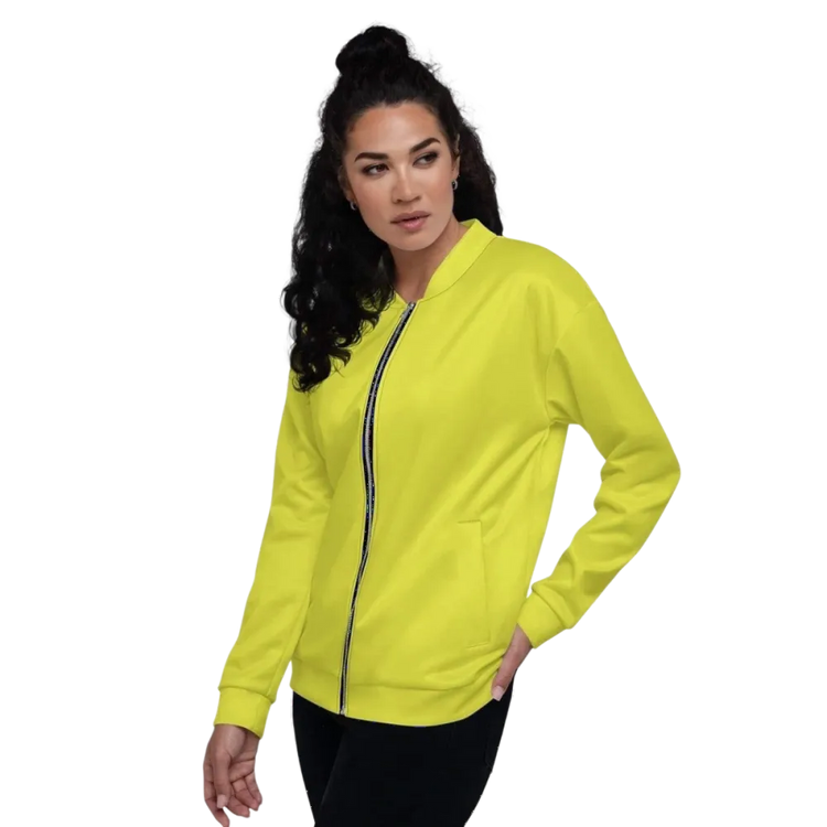 Unisex bomberjacke von BUYATHOME24, schnelltrocknende Blousonjacke in XS bis 3XL, Damenmodell, atmungsaktiv und sportlich.