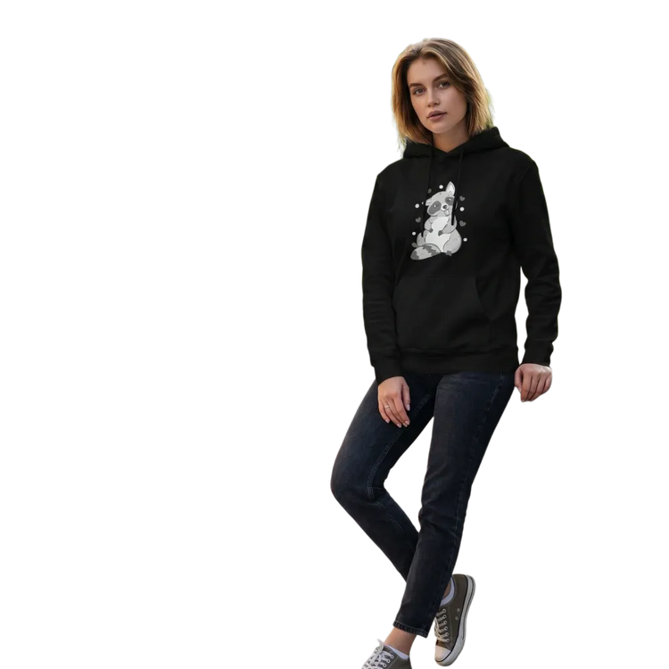 Grafik Mädchen Hoodie aus Baumwolle für Kinder, Kapuzenpullover mit Tierdruck, geeignet für Mädchen von 4 bis 12 Jahren