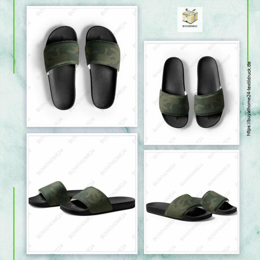* Damen Schlappen 36-44 - Textildruck & Mode