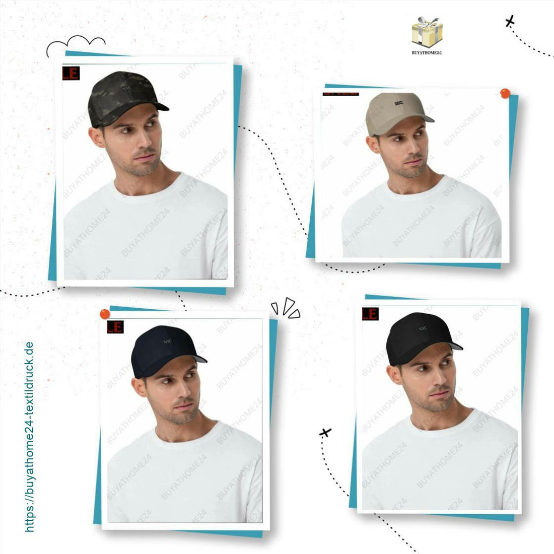 * Die neuesten Sommer Caps und American Caps: