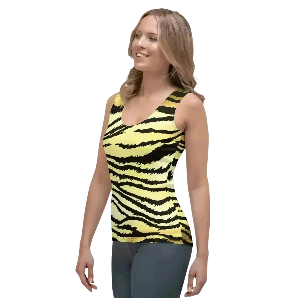 Angebot: Damen Tanktop mit Tierfellmuster – BUYATHOME24