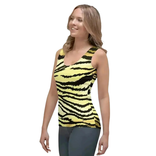 Angebot: Damen Tanktop mit Tierfellmuster – BUYATHOME24