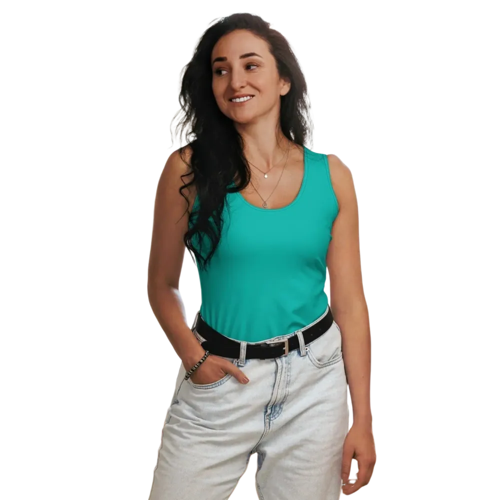 Damen Tanktop tailliert für Sport & Fitness – Komfort