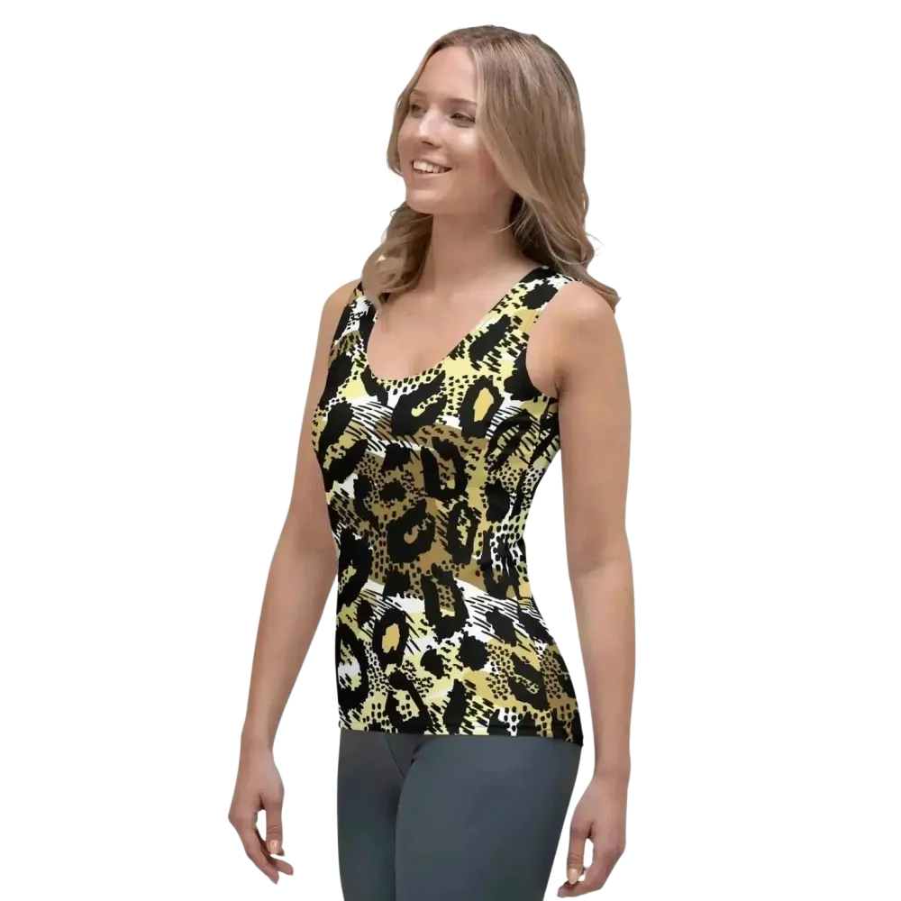 Damen Tanktop mit Leopardmuster – Stilvoll & Bequem | XS-XL