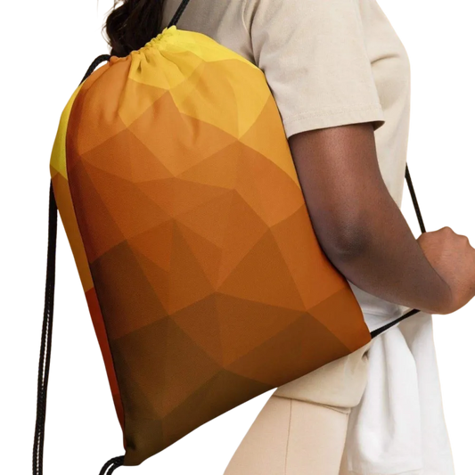 Schwimmbeutel Gymsack aus Polyester: Handgenähte Turnbeutel