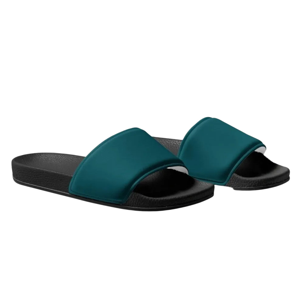 Kunstleder Unisex Sandalen mit Allover-Print 36-47
