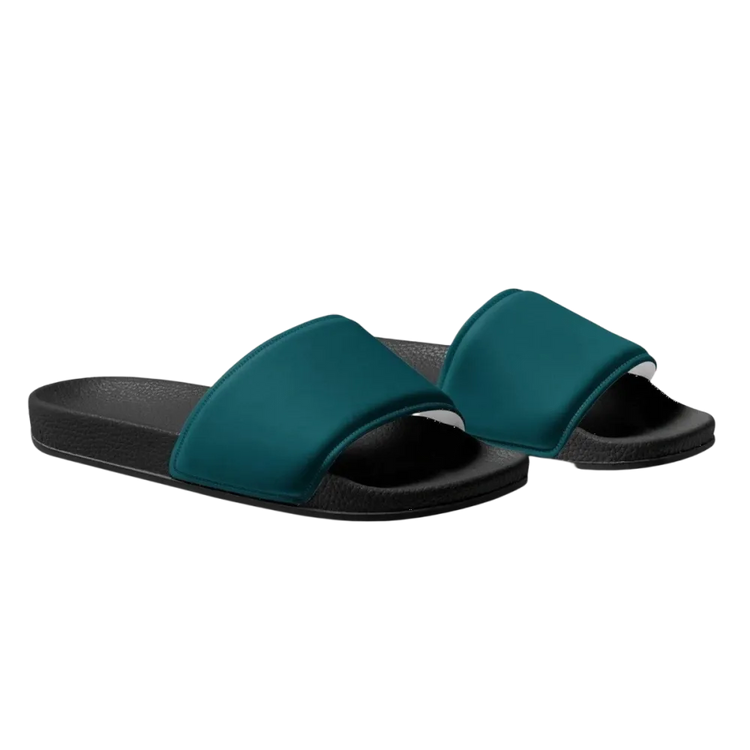 Kunstleder Unisex Sandalen mit Allover-Print 36-47