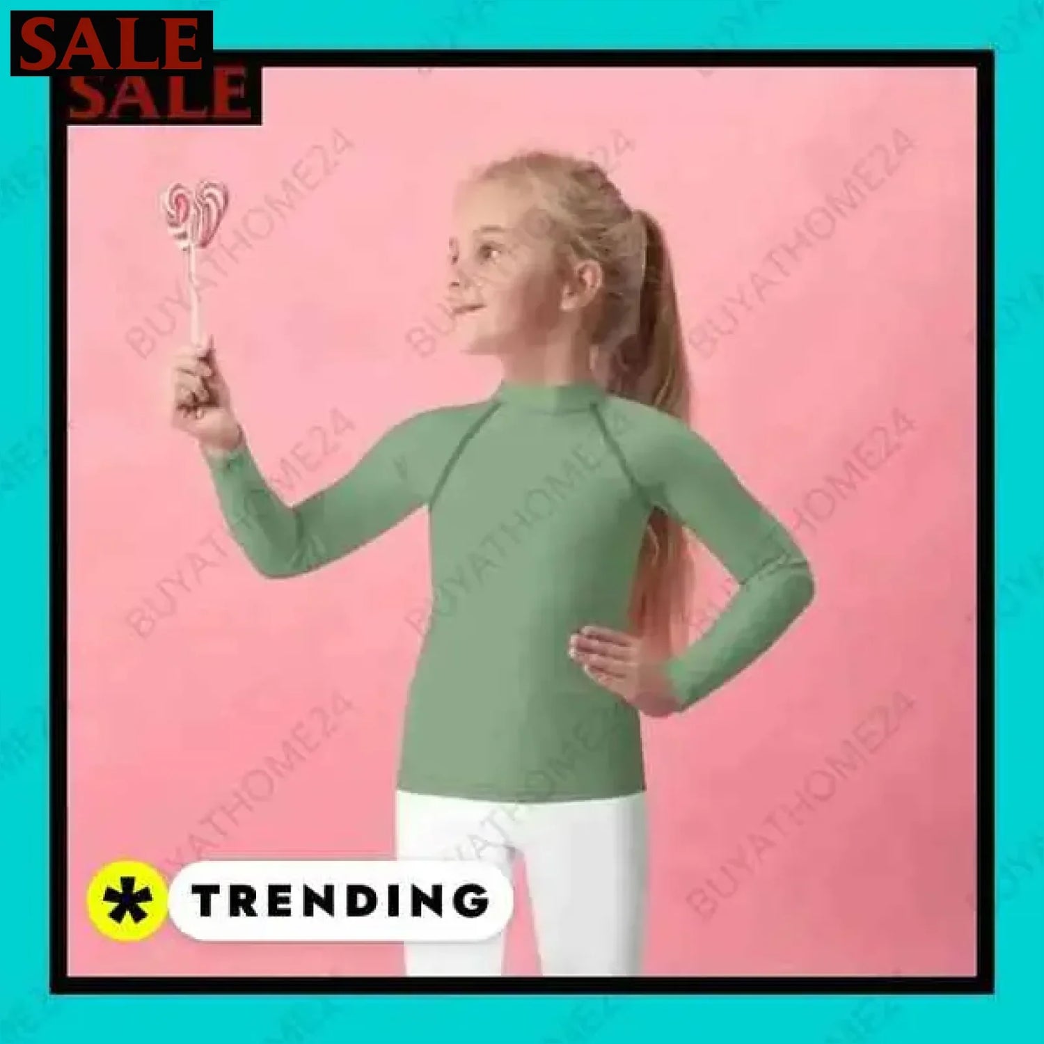 • Mädchen Langarm T-Shirt für Sport und Freizeit bei BUYATHOME24