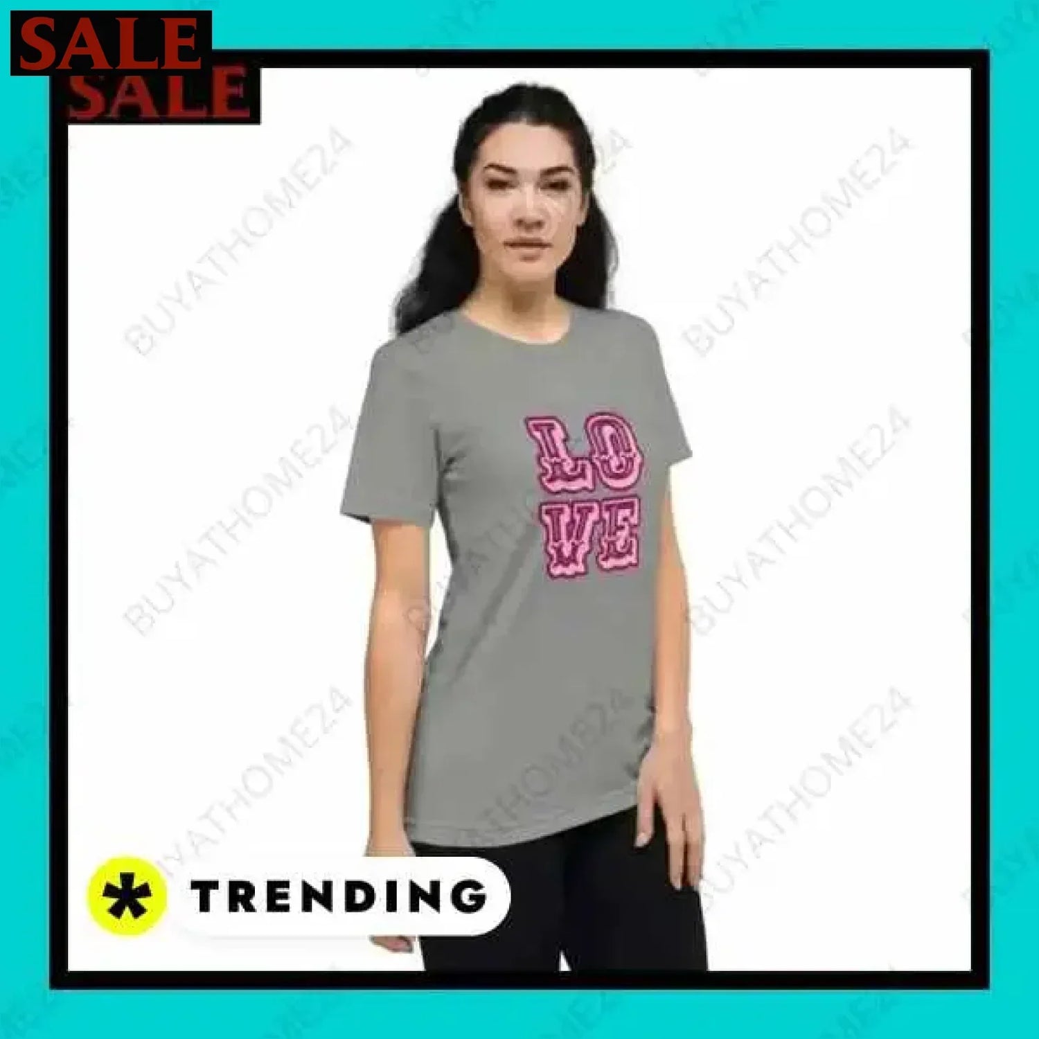 • Rundhalsshirt Damen T-Shirt bei BUYATHOME24 für stilvolle Eleganz