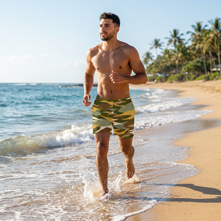 Herren Badehose mit UV-Schutz 50+ aus Mikrofaser, Stretch, in 2XS-6XL, bequem und schnell trocknend, von BUYATHOME24.