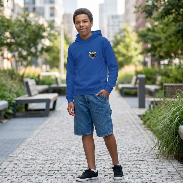 Unisex Kinder Hoodie in Baumwolle mit Grafik, Kapuzenpullover in XS bis XL, bequemer Kapuzenpullover für Kinder